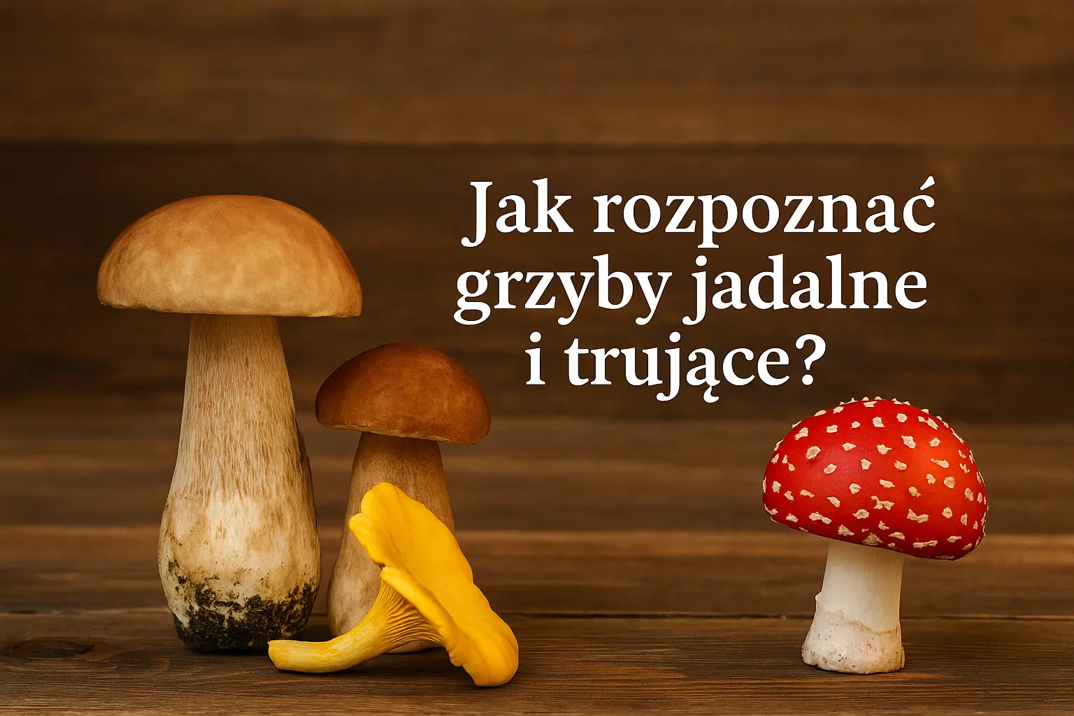 grzyby jadalne i trujące